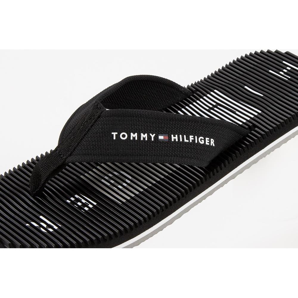 Japonki Tommy Hilfiger Massage Footbed Beach Sandal FM0FM03979-BDS - czarne