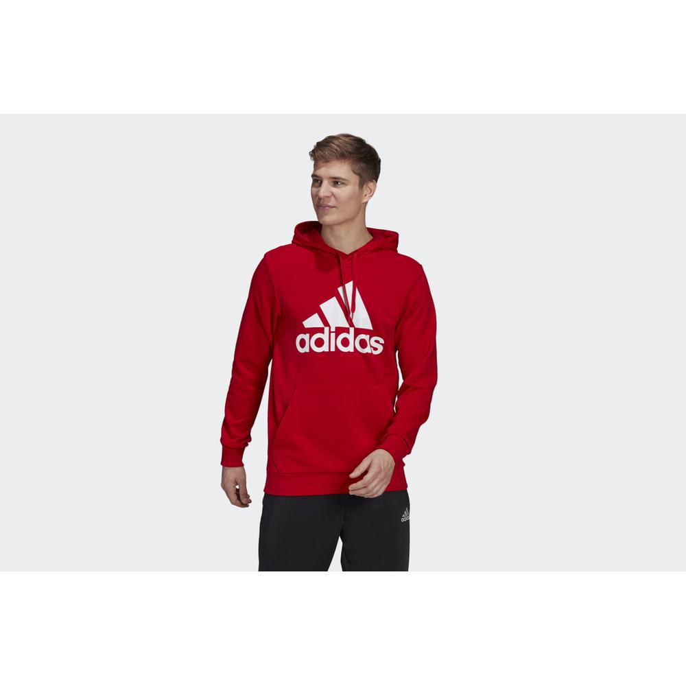 Bluza adidas Essentials Big Logo Hoodie GV0249 - czerwona