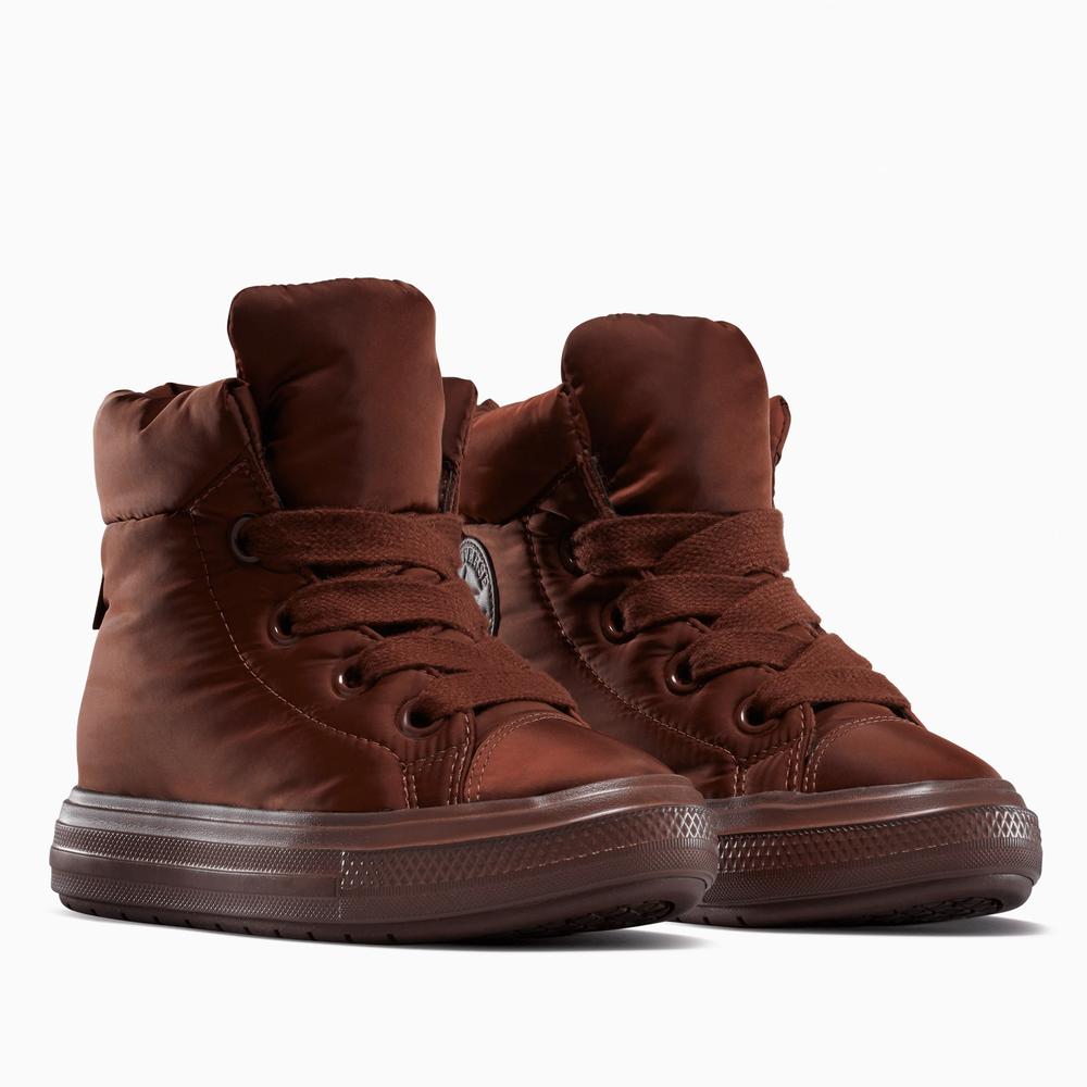 Buty damskie Converse Chuck Taylor All Star Elements Boot A12940C - brązowe