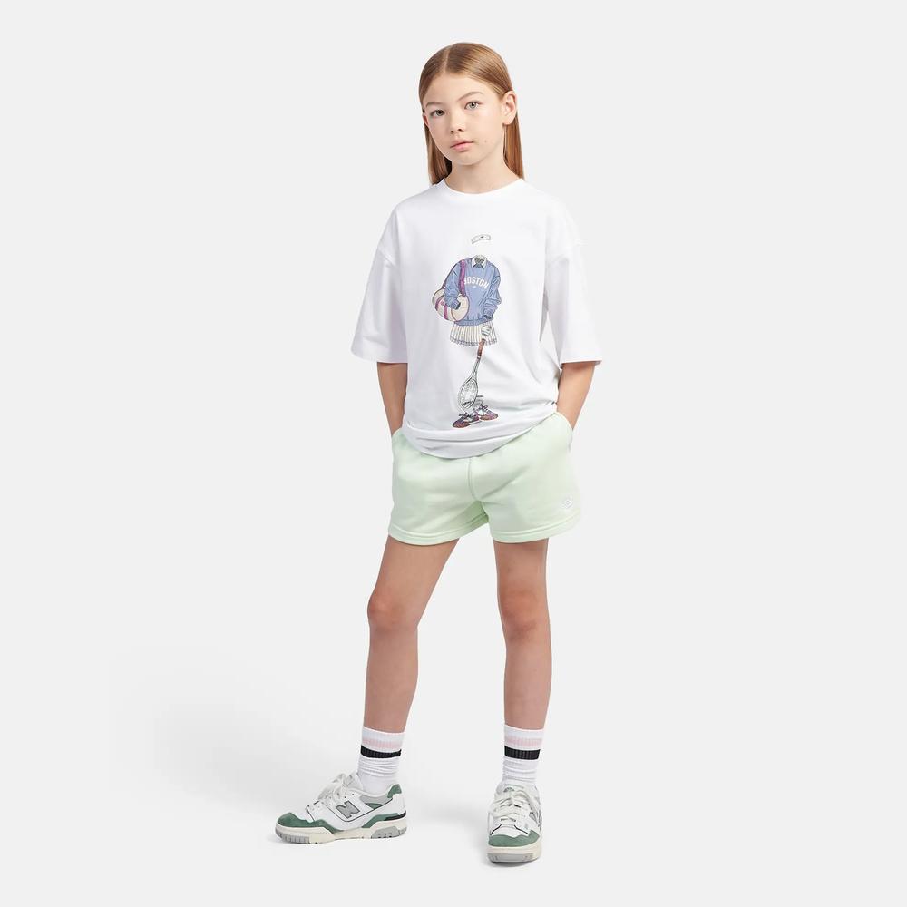 Spodenki dziecięce New Balance LAKG0006MEW - miętowe