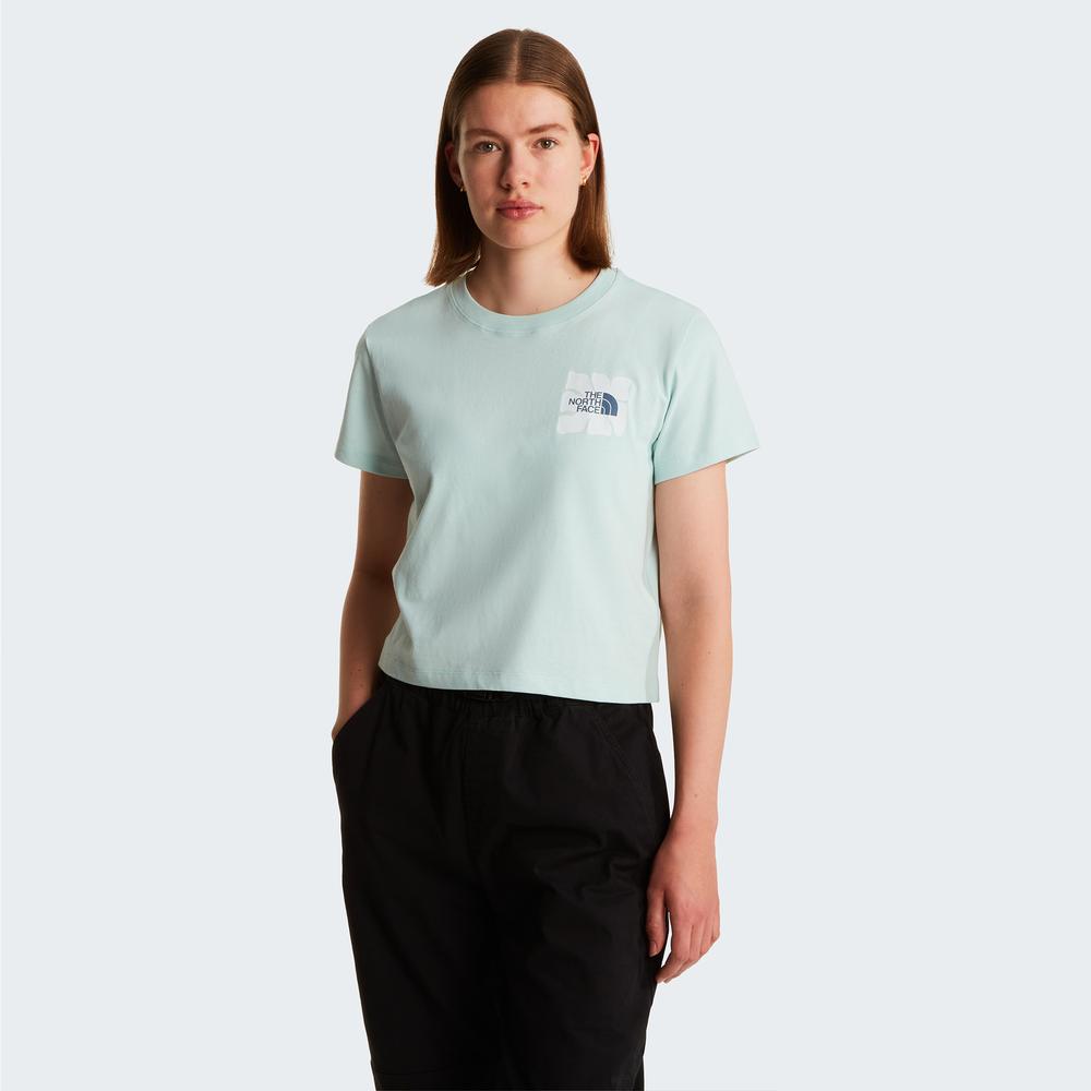 Koszulka damska The North Face Sun 0A8GQSG701 - miętowa