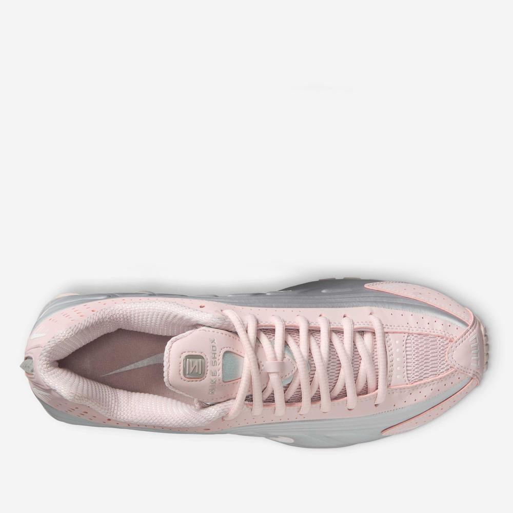 Buty damskie Nike Shox R4 AR3565-600 - różowo-szare