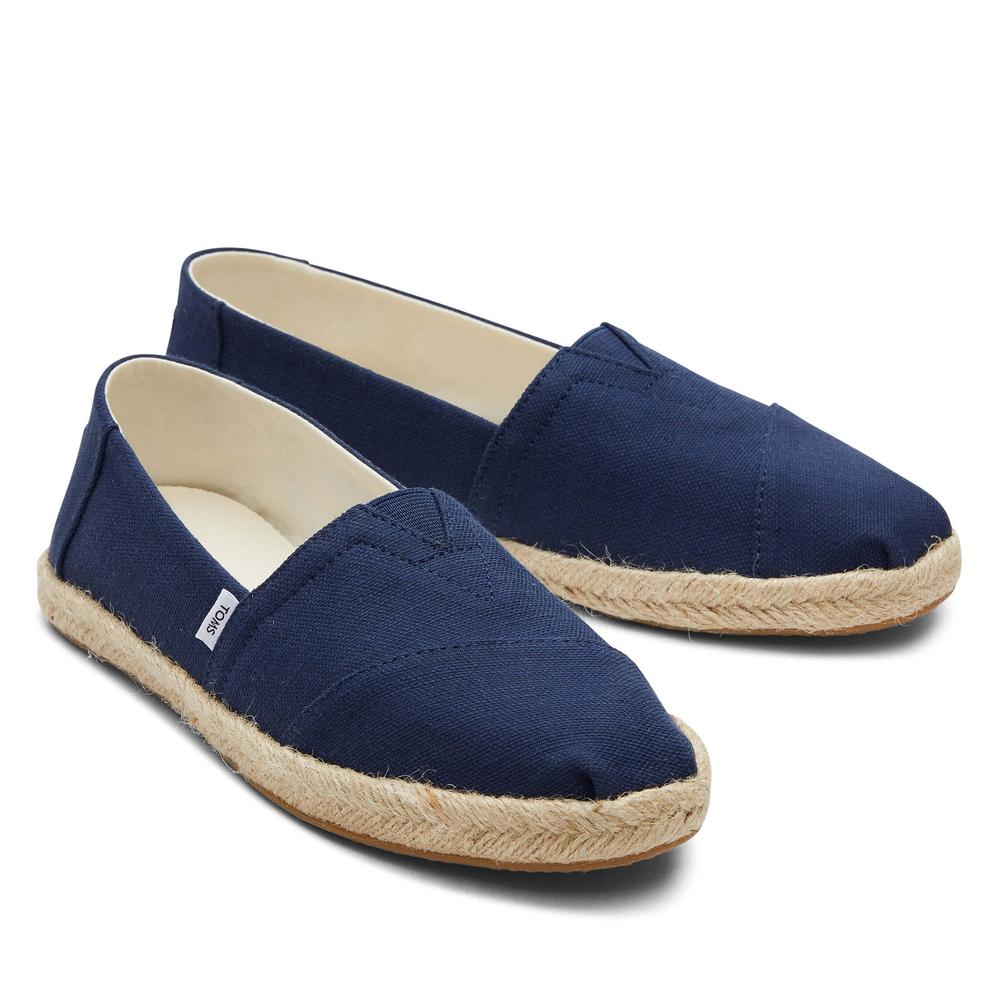 Buty Toms Alpargata Recycled Cotton Rope Espadrille 10019674 - granatowe