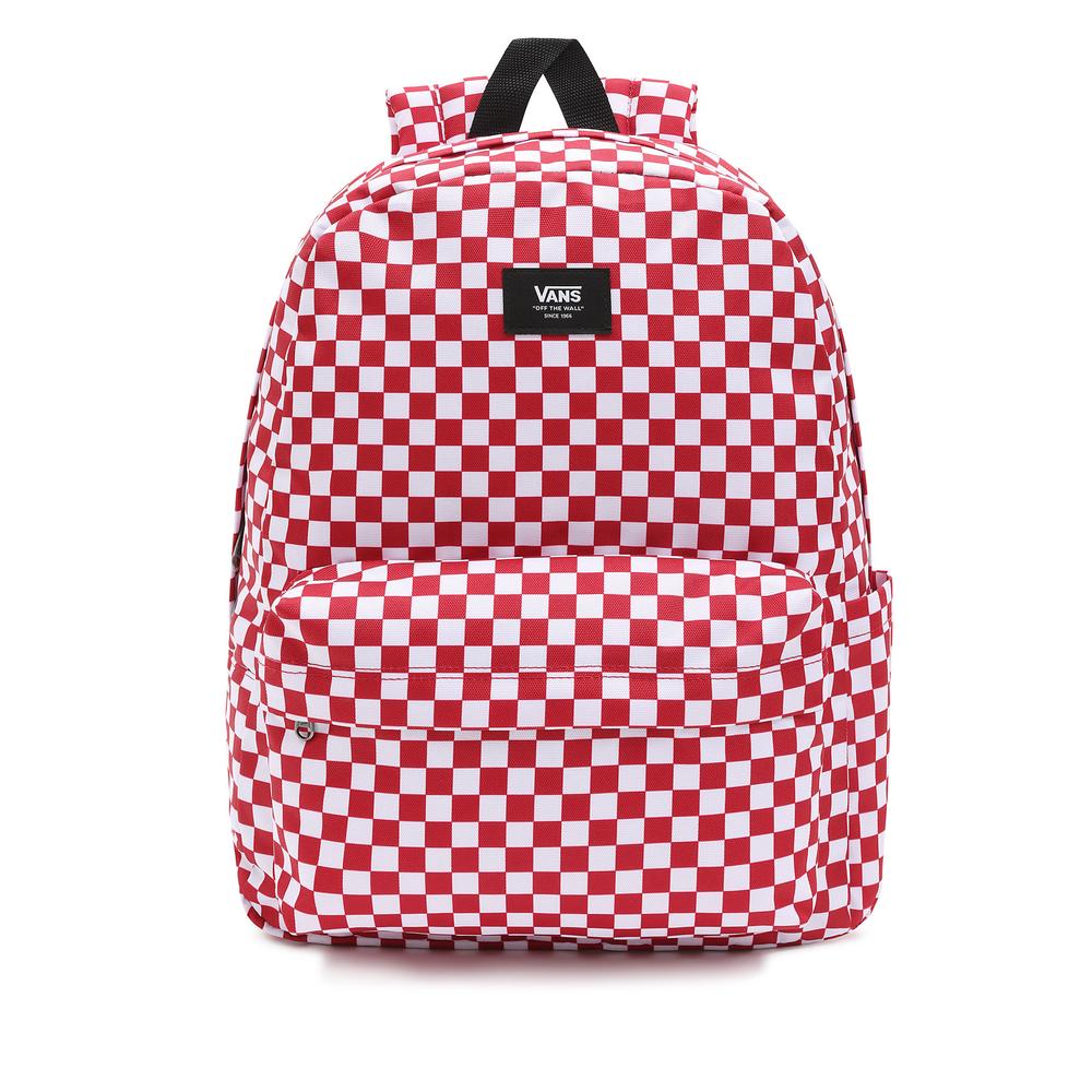Plecak Vans Old Skool Check VN0A5KHRO841 - biało-czerwony