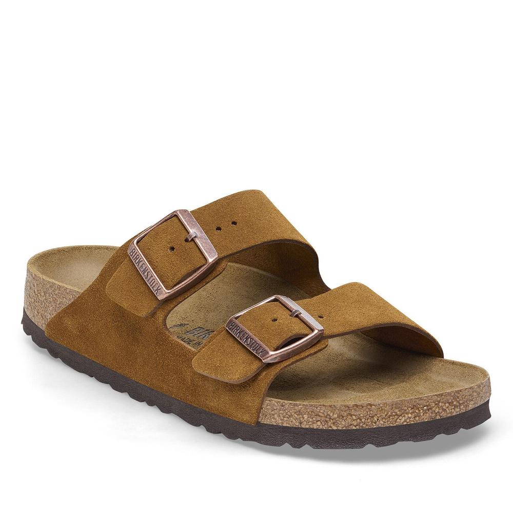 Klapki męskie Birkenstock Arizona 1027082 - brązowe
