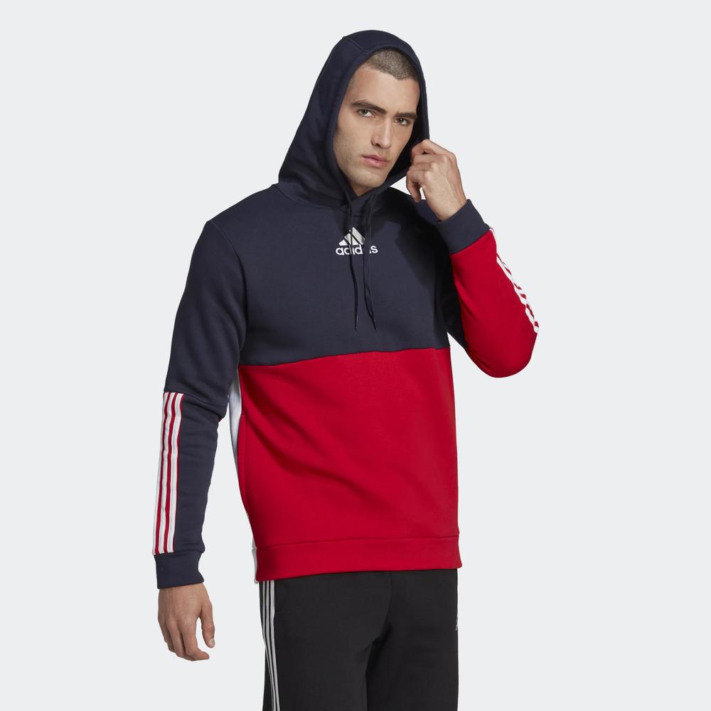 Bluza adidas Essentials Colorblock Fleece Hoodie HL1983 - multikolor