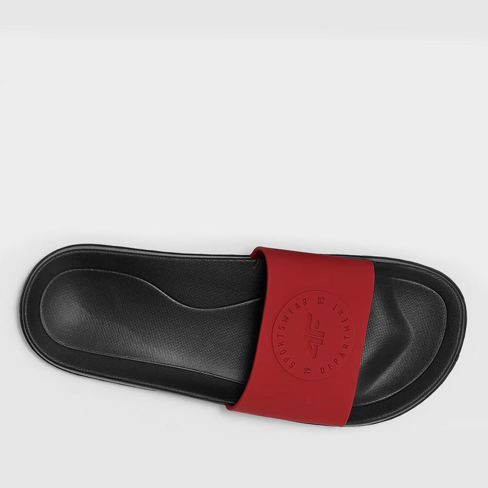 Klapki męskie 4F MM00FFLIM047A62S - czerwone