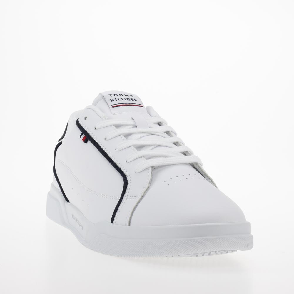 Buty Tommy Hilfiger Lo Cup Leather FM0FM04429-YBS - białe