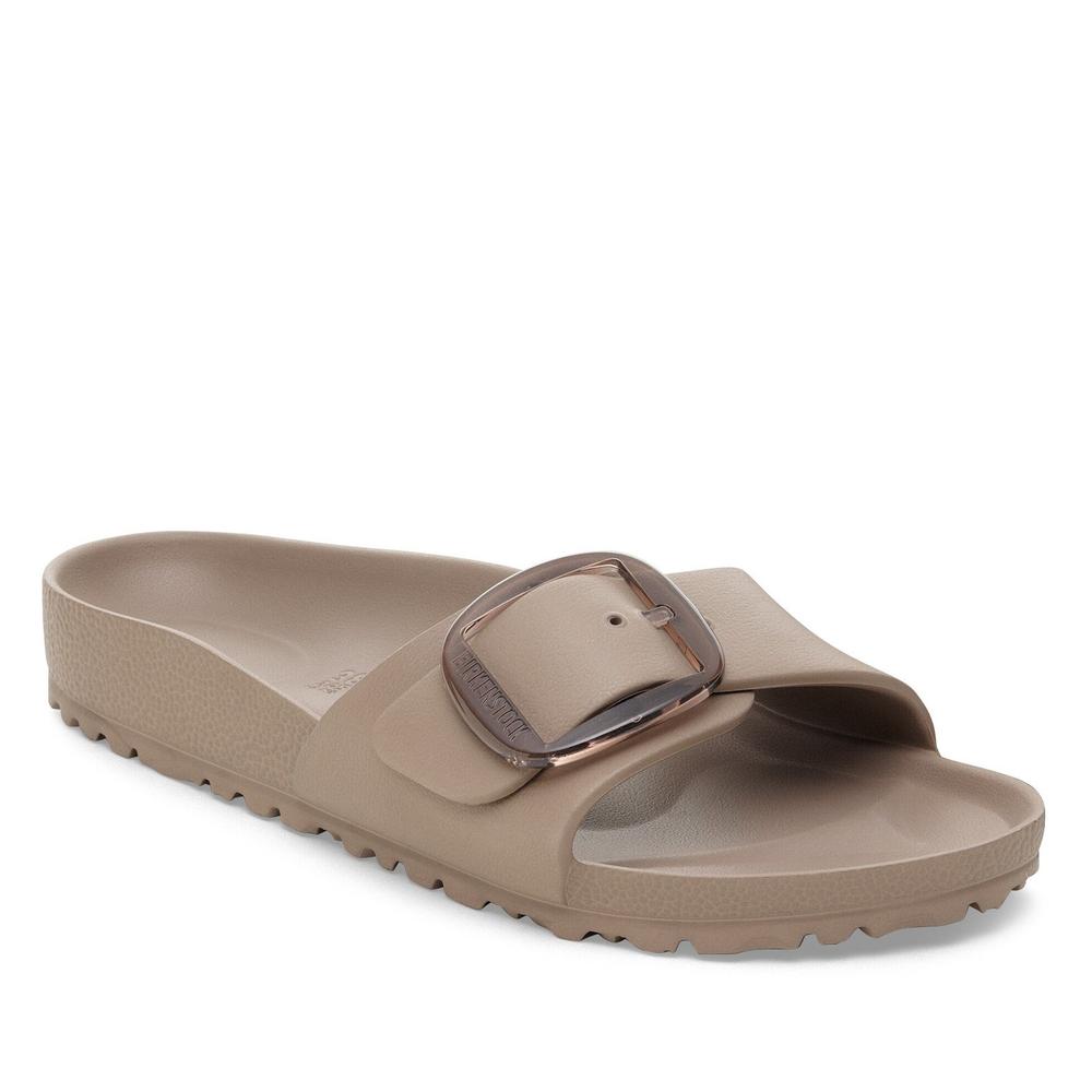 Klapki damskie Birkenstock Madrid Big Buckle 1030479 - szare