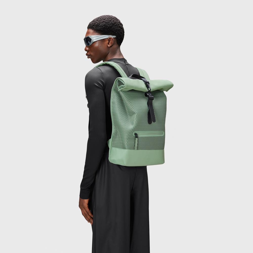 Plecak Rains Rolltop Rucksack Mesh 13340-06 - zielony