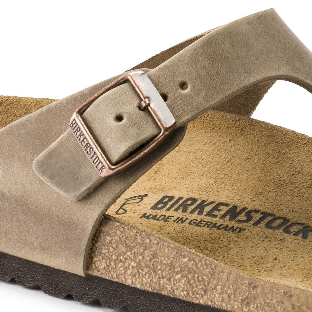 Japonki unisex Birkenstock Gizeh 943811 - brązowe