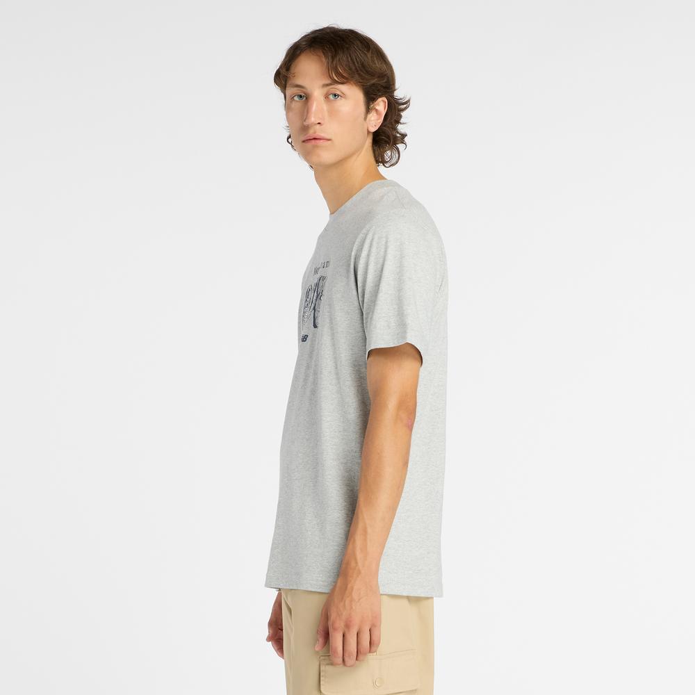 Koszulka męska New Balance MT61778SAG - szara