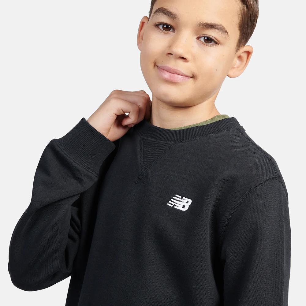 Bluza dziecięca New Balance LAKB0055BK - czarna