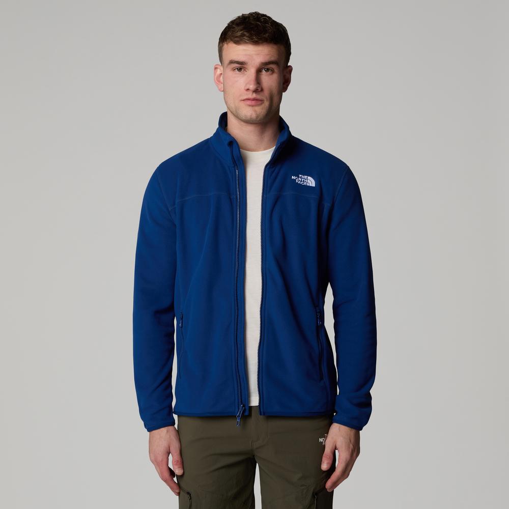 Bluza męska The North Face 100 Glacier Full-Zip Fleece 0A855XD1R1 - granatowe