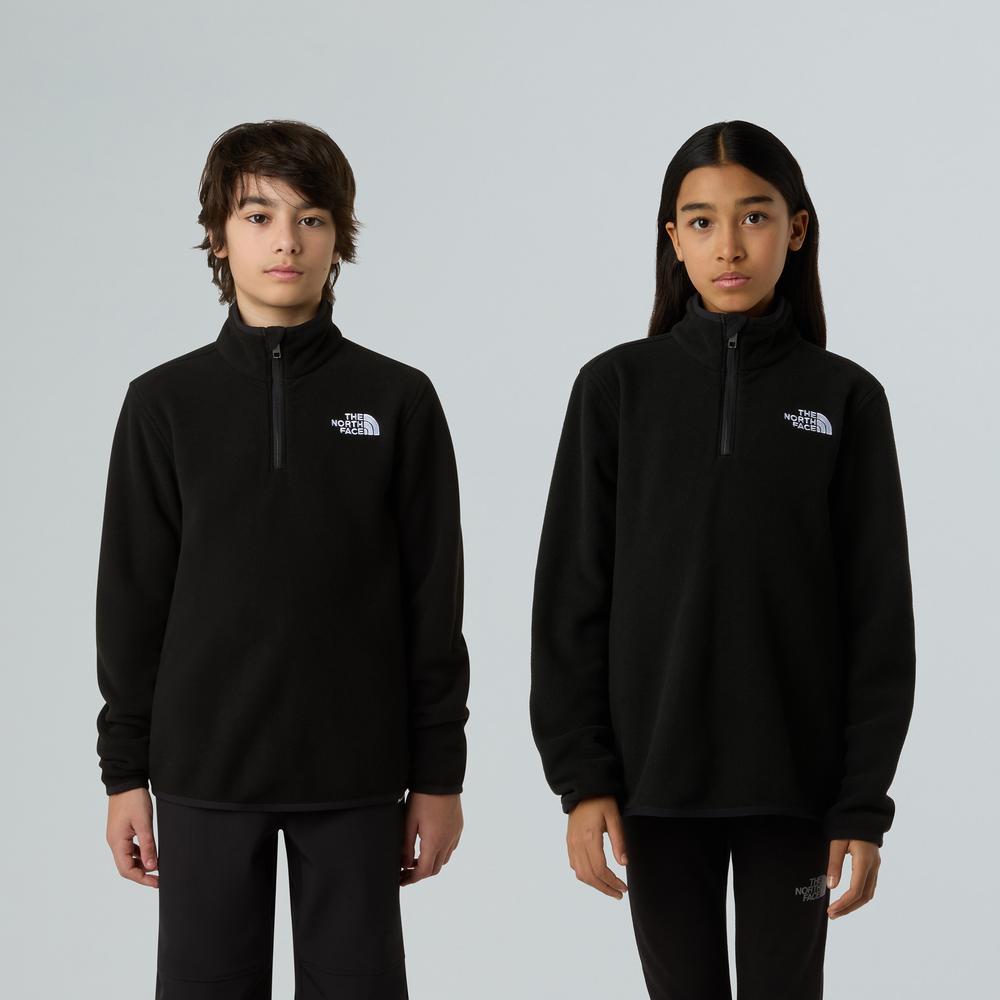 Bluza dziecięca The North Face Glacier 1/4 Zip Fleece 0A8CVGJK31 - czarna