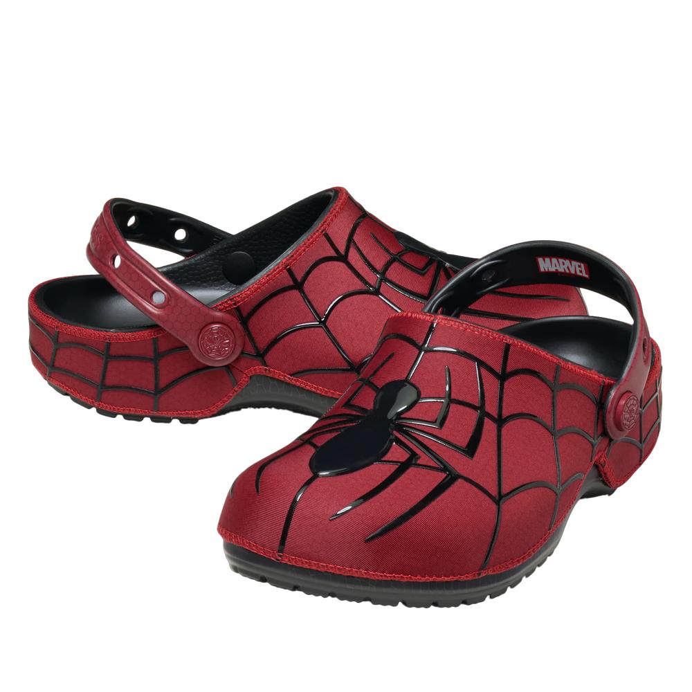 Klapki męskie Crocs Spider-Man Neo Classic Clog 211489-90H - czerwone