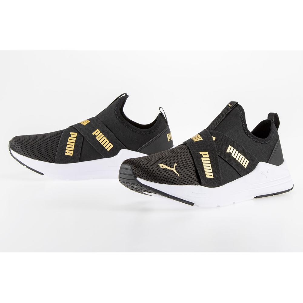 Buty Puma Wired Run Slip On Jr 38373204 - czarne