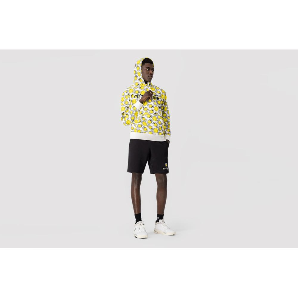 Bluza Champion 50th Anniversary Edition All-Over Print Hoodie 218222-WL001 - biała
