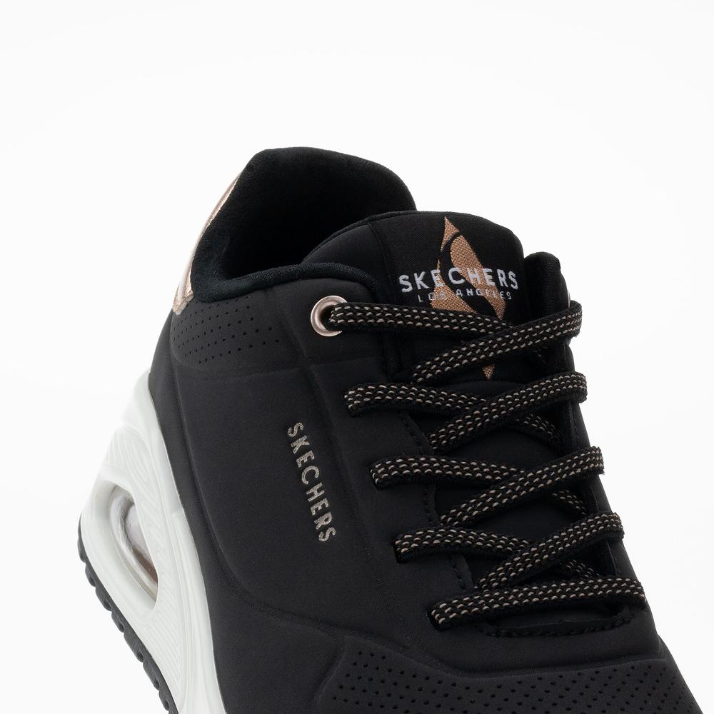 Buty damskie Skechers Uno Shimmer Away 155196BLK - czarne