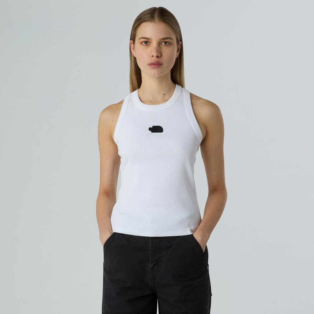 Koszulka damska The North Face Slim Rib Tank 0A8BVTFN41 - biała