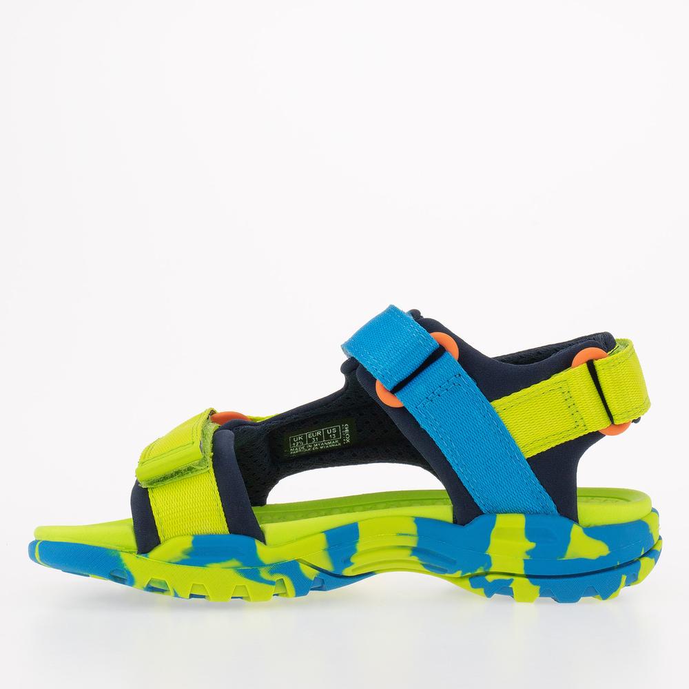 Sandały Geox Borealis J150RA01511C3346 - zielono-niebieskie