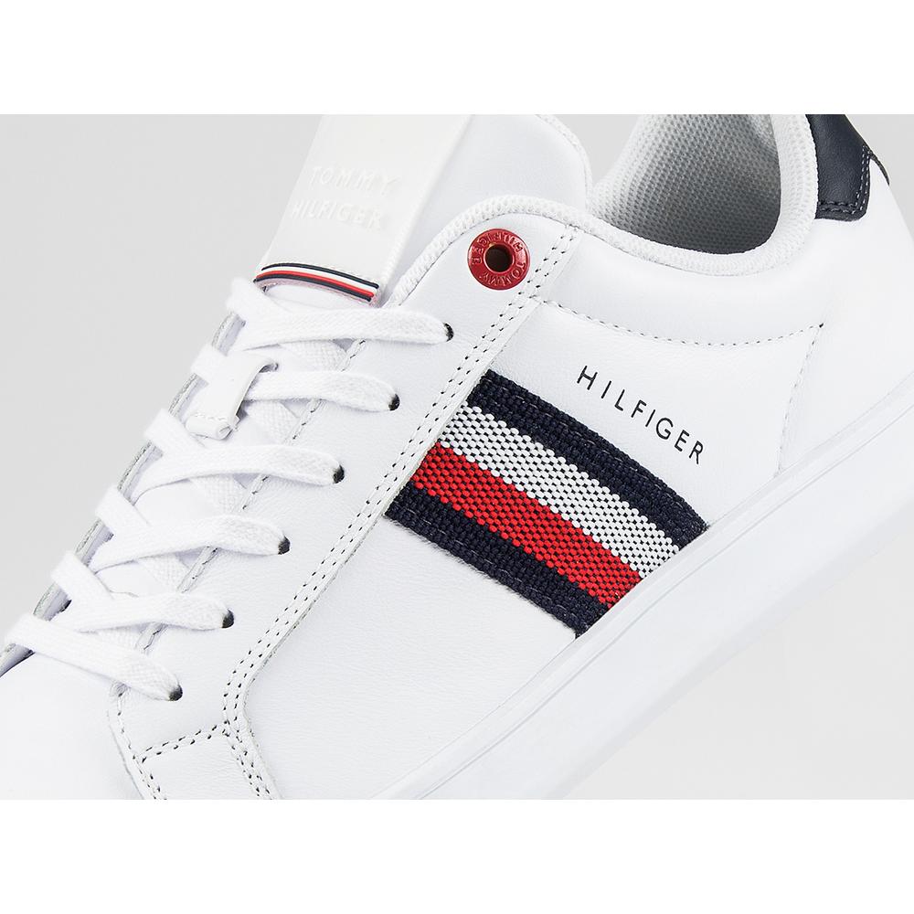 Tommy Hilfiger Essential Leather Cupsole Trainers > FM0FM03424-YBR