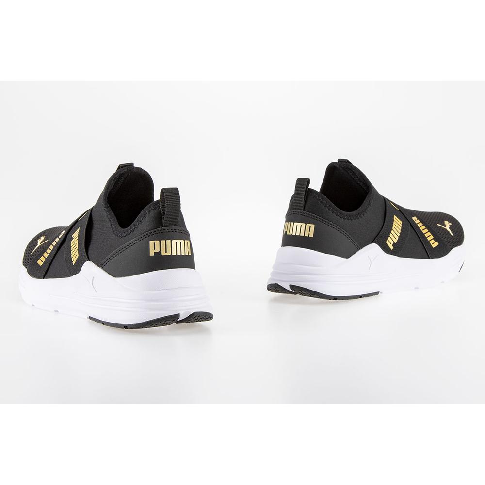 Buty Puma Wired Run Slip On Jr 38373204 - czarne