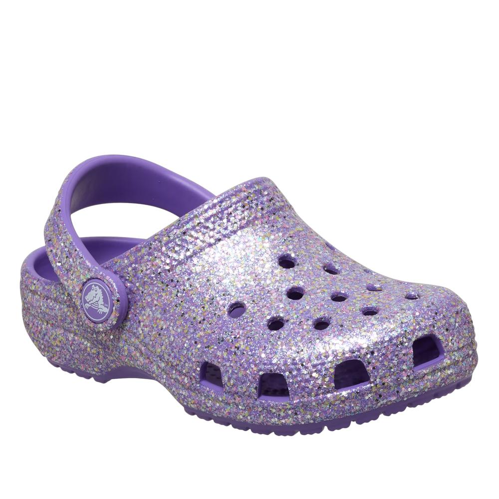 Klapki dziecięce Crocs Classic Fantasy Glitter Clog 212562-510 - fioletowe