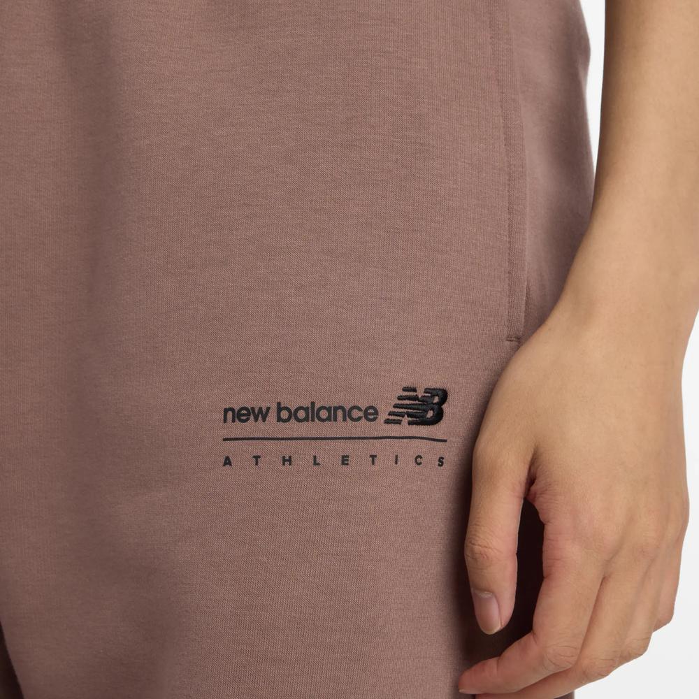 Spodnie męskie New Balance MP53508EAS - brązowe