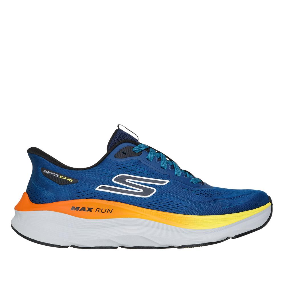 Buty męskie Skechers Slip-ins: Max Run 221000NVMT - granatowe