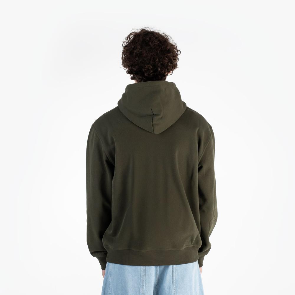Bluza Champion Tonal Logo Fleece Erkek Siyah Hoodie 220274-GS508 - zielona