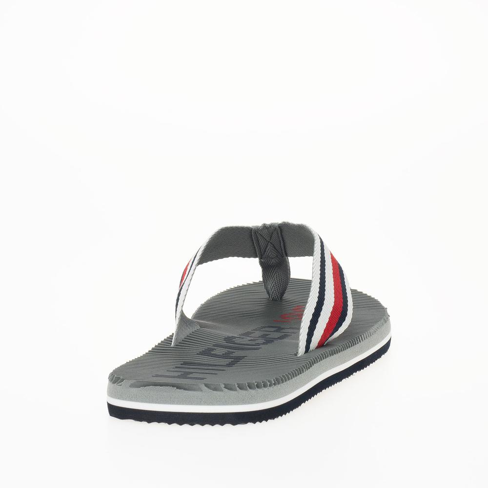 Japonki Tommy Hilfiger Massage Footbed Oly Beach Sandal FM0FM05025-PRT - szare