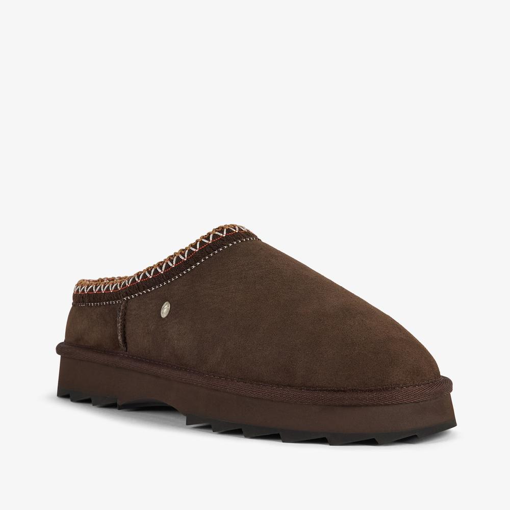 Buty damskie Emu Australia Sharky Scuff W13179CHOC - brązowe