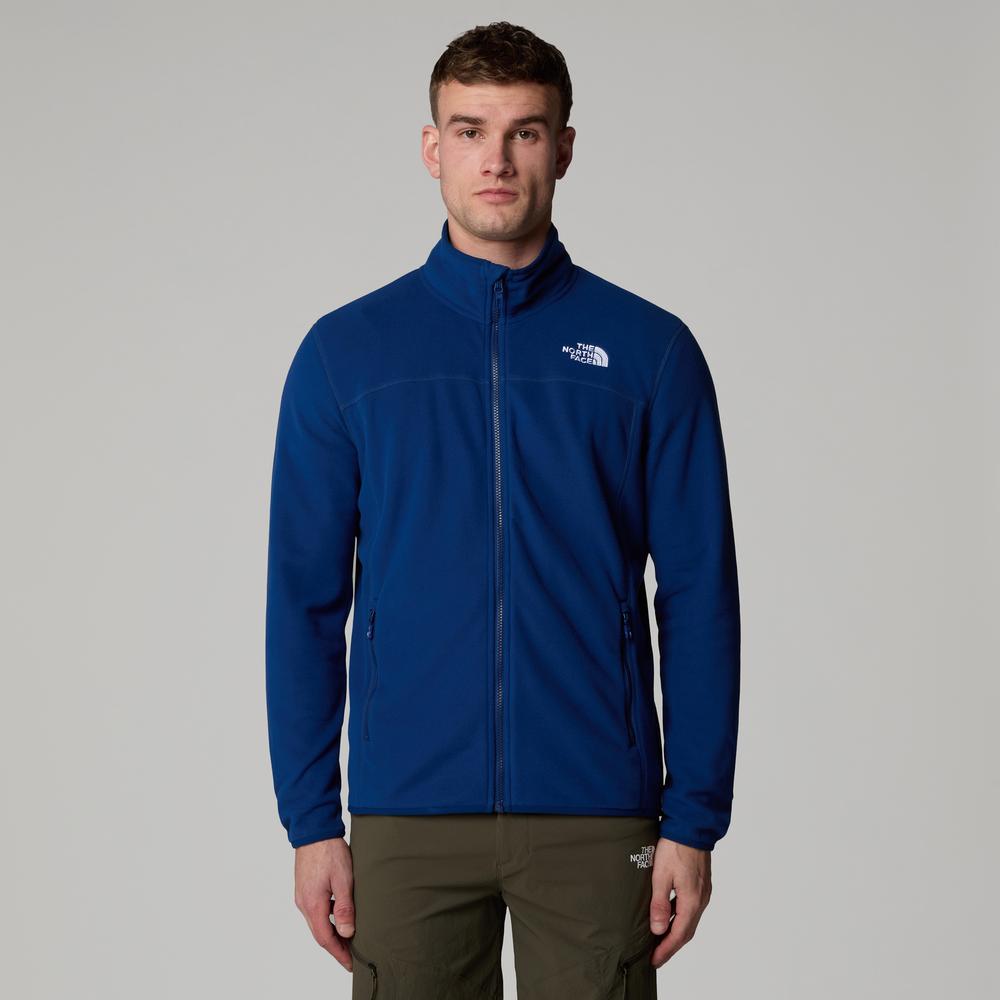 Bluza męska The North Face 100 Glacier Full-Zip Fleece 0A855XD1R1 - granatowe