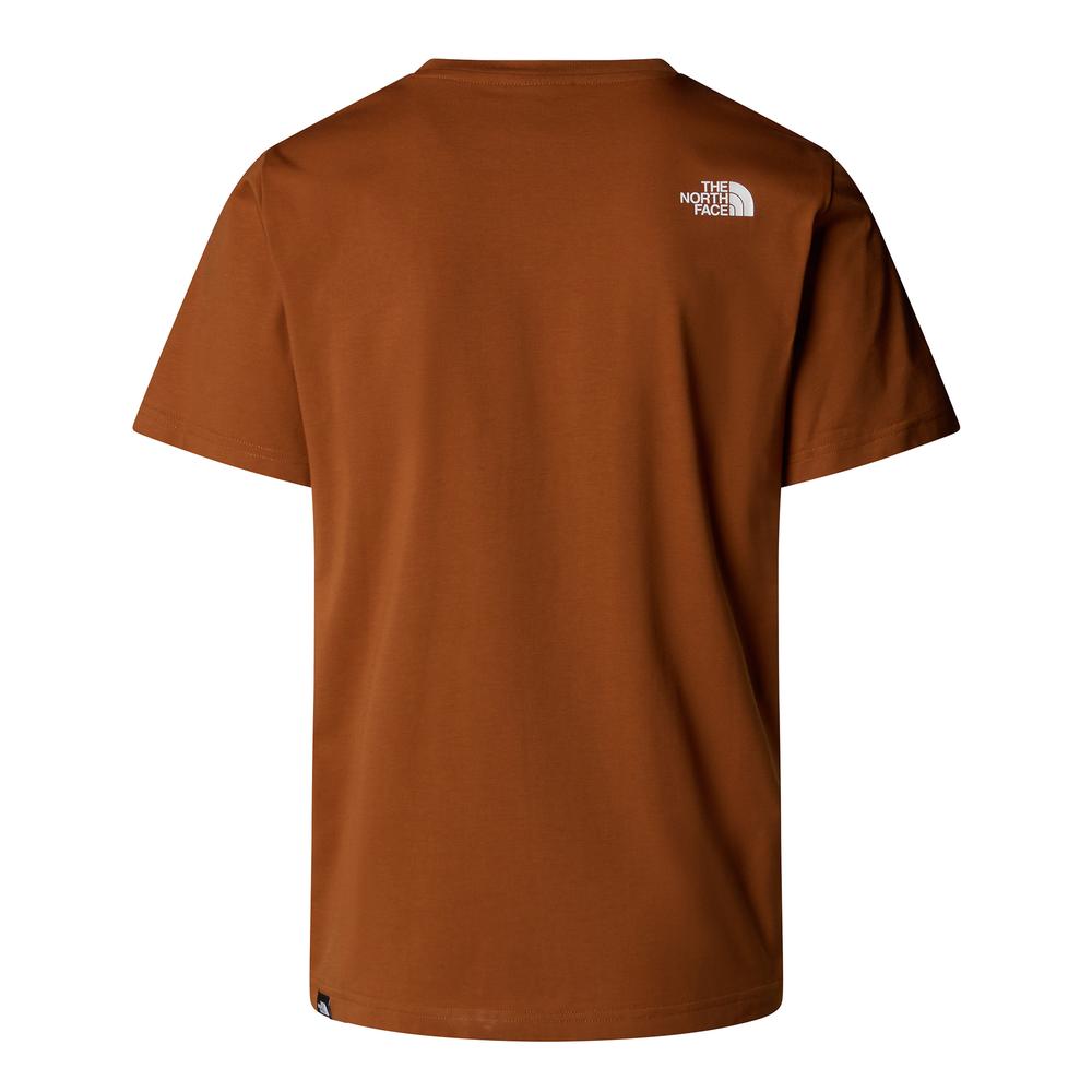 Koszulka męska The North Face Easy 0A8A6CBOE1 - brązowa