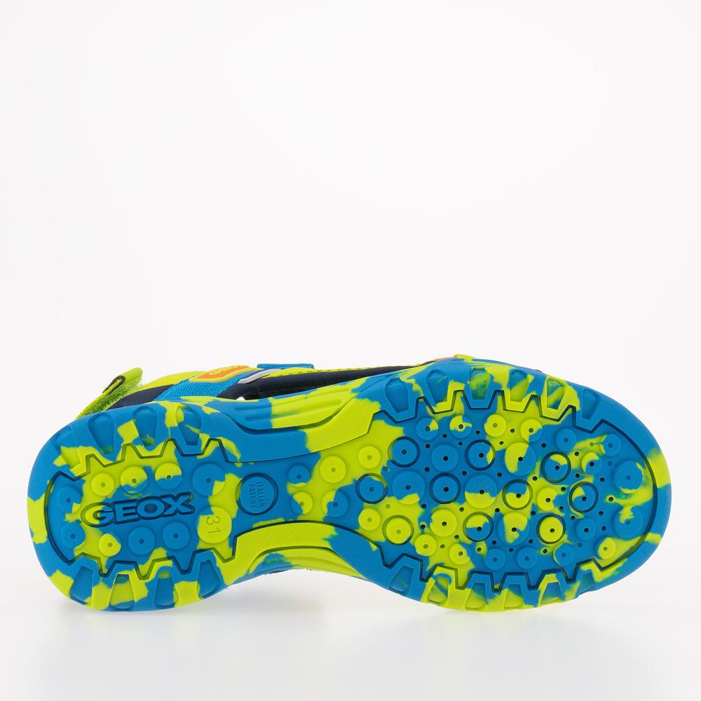 Sandały Geox Borealis J150RA01511C3346 - zielono-niebieskie