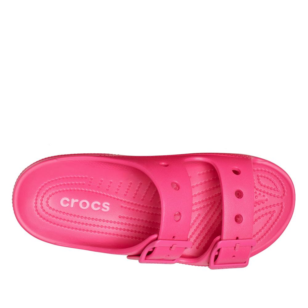 Klapki damskie Crocs Saturday Sandal 213586-6ZQ - różowe