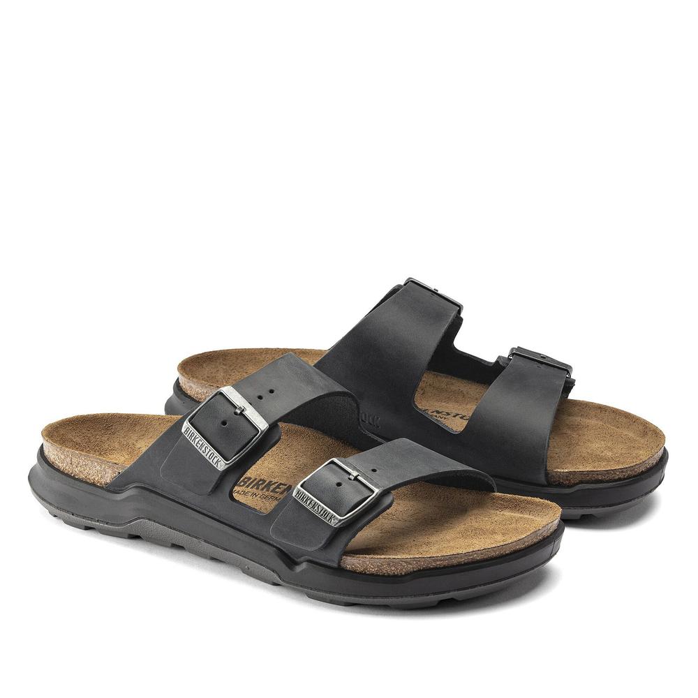 Klapki męskie Birkenstock Arizona Crosstown 1018461 - czarne