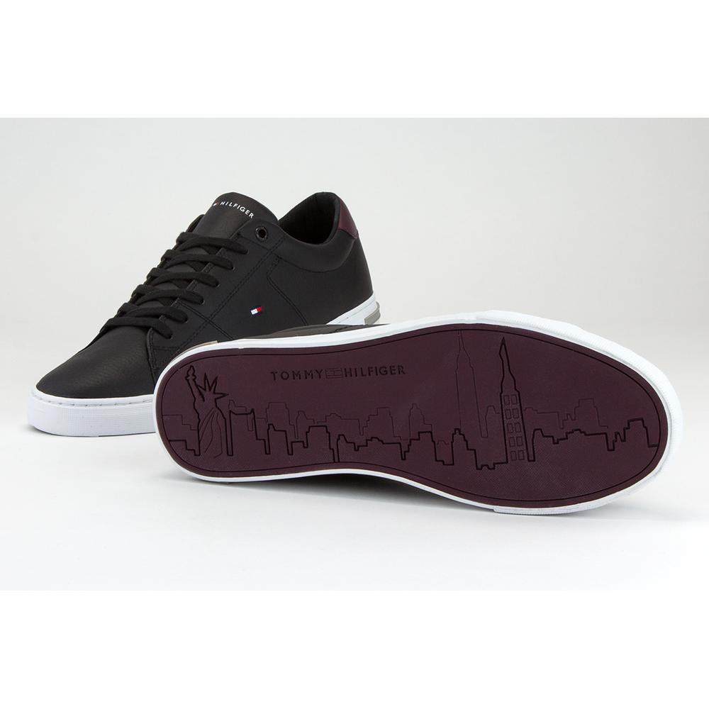 TOMMY HILFIGER ESSENTIAL LEATHER LOW-TOP > THFM0FM02977-BDS