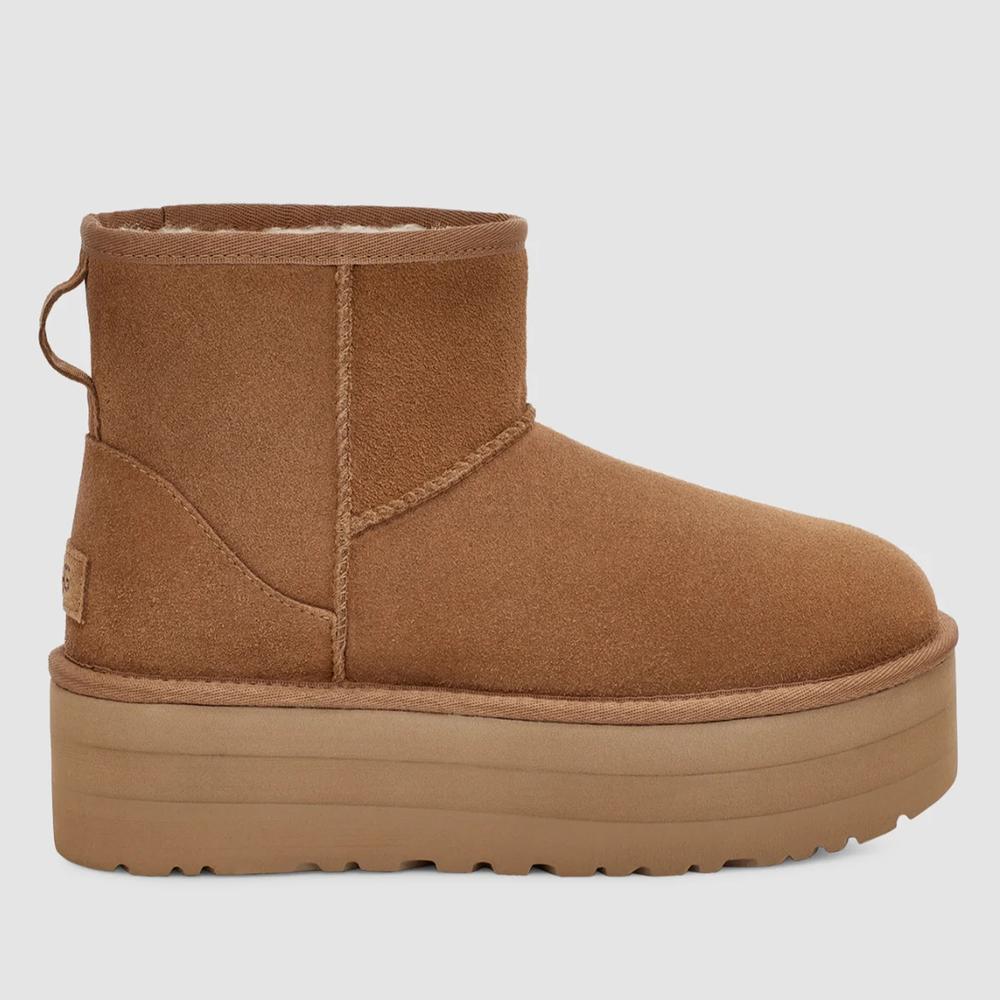 Buty damskie UGG Classic Mini Platform 1134991-CHE - brązowe