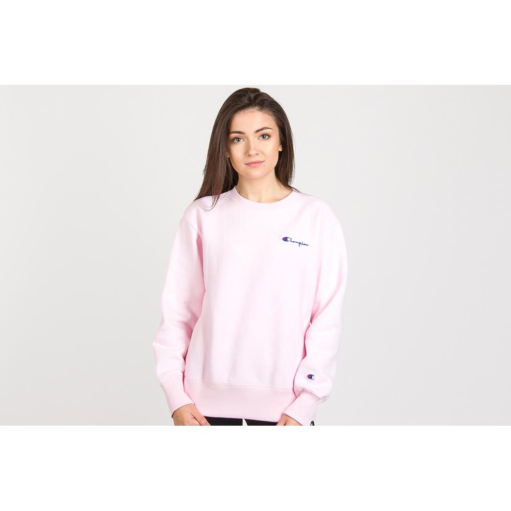 CHAMPION SMALL SCRIPT LOGO REVERSE WEAVE SWEATSHIRT > 113151-PS104