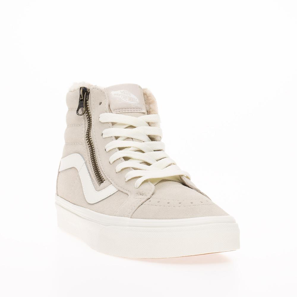 Buty Vans Sk8-Hi Reissue Side Zip VN0007NZBLL1  - beżowe