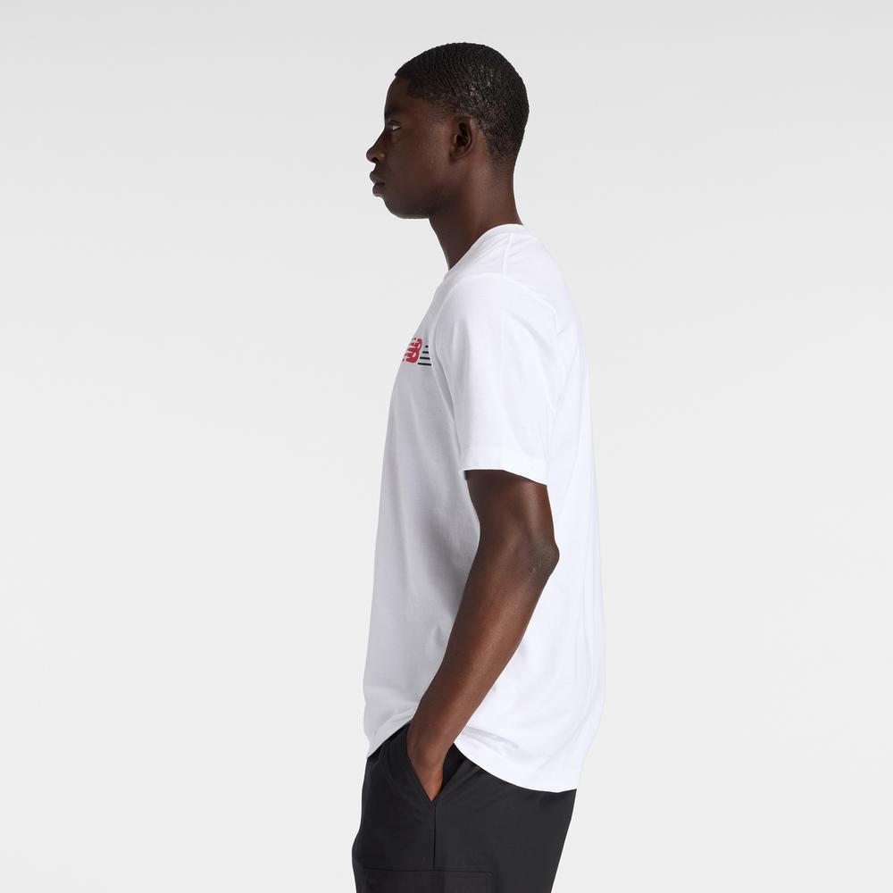 Koszulka męska New Balance MT6179UMWT - biała
