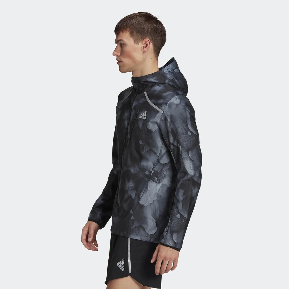 Kurtka adidas Marathon Fast Graphic Jacket HE4562 - czarna