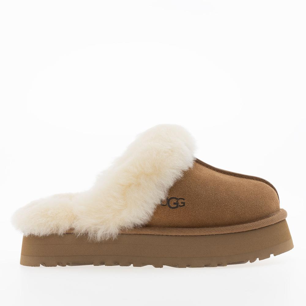 Buty damskie Ugg Disquette Slippper 1122550-CHE - beżowe