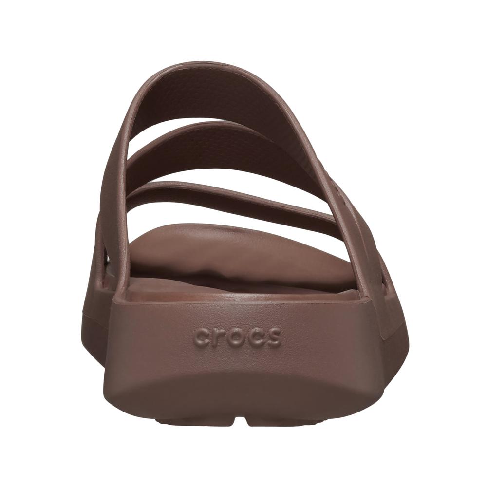 Klapki damskie Crocs Getaway Strappy 209587-0LF - brązowe