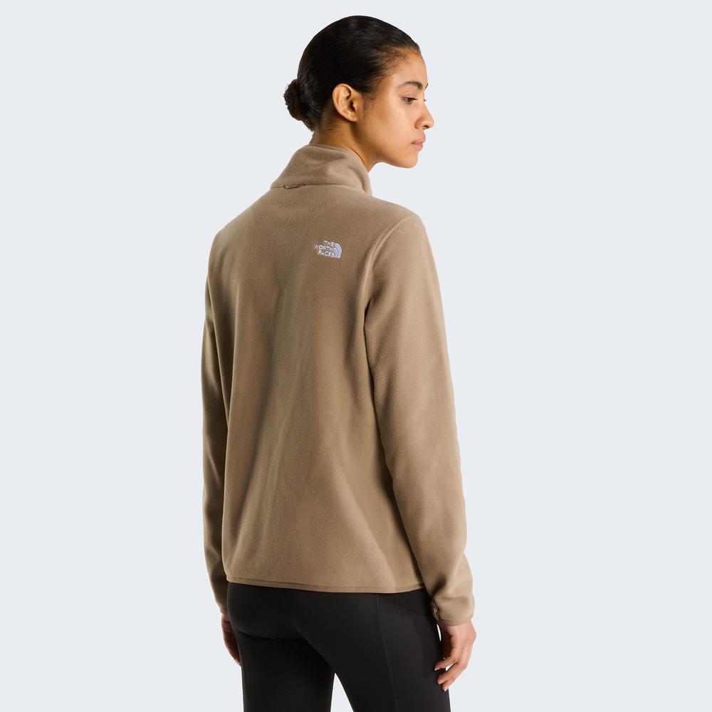 Bluza damska The North Face 100 Glacier Full-Zip Fleece 0A8D2F2H91 - brązowy