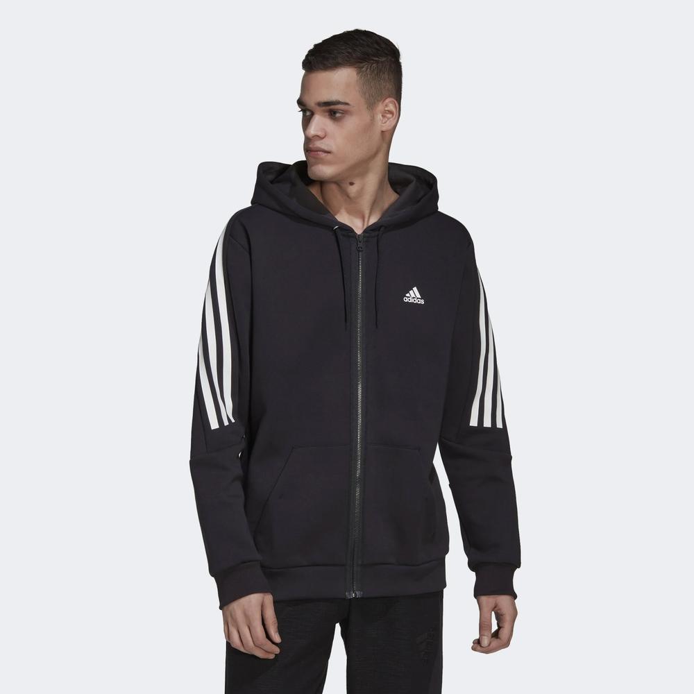 Bluza adidas Future Icons 3-Stripes Full-Zip HK4568 - czarna