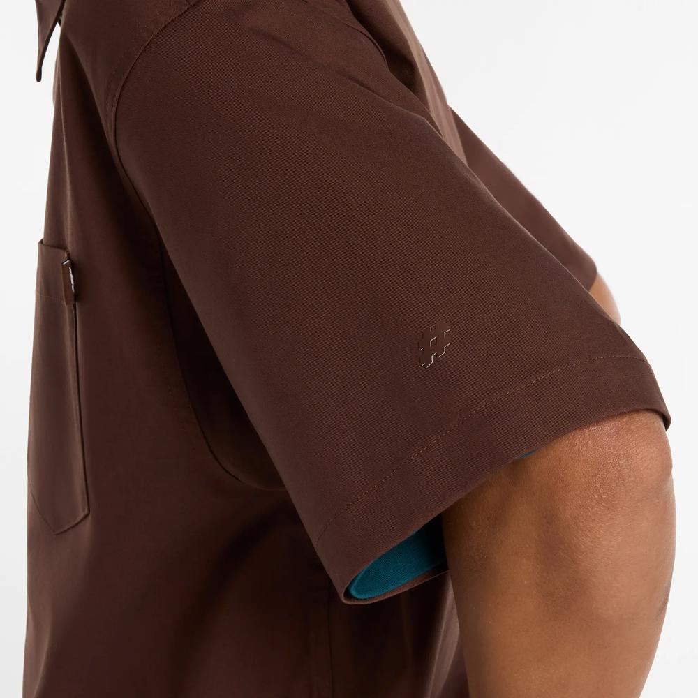 Koszula męska New Balance Numeric MT61J0V9ABJ - brązowa