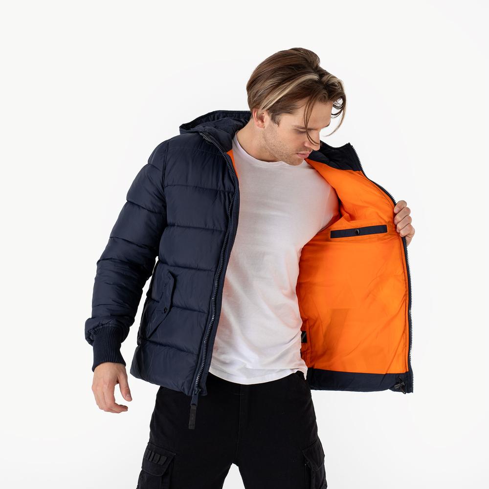 Kurtka Alpha Industries Hooded Puffer 11811307 Męska, Granatowa